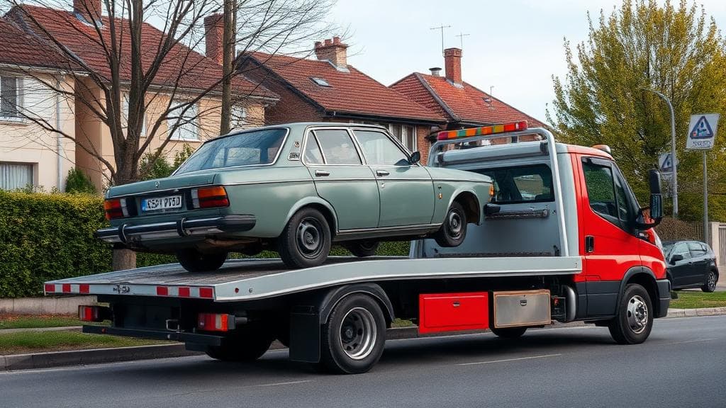 Combien de temps pour l'enlèvement d'une épave à domicile ?